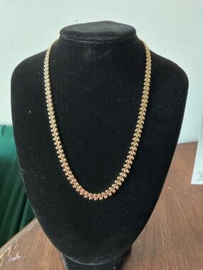 Fashion Jewelry Gold-Tone Rope Chain Necklace